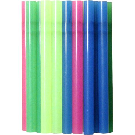 20 stick di colla fluorescenti Ø 8 mm MAXICRAFT