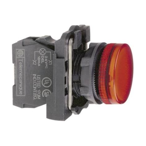 Harmony voyant rond Ø22 - IP66 - bleu - LED intégrée - 240 V  - XB5AVM6 (1/5)