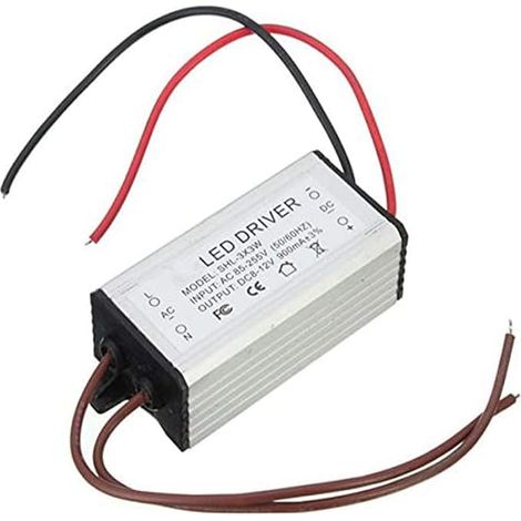 8-12V 10W 900Ma AC/DC Transformateur De Tension Lumière Tube Étanche LED Driver (1/5)