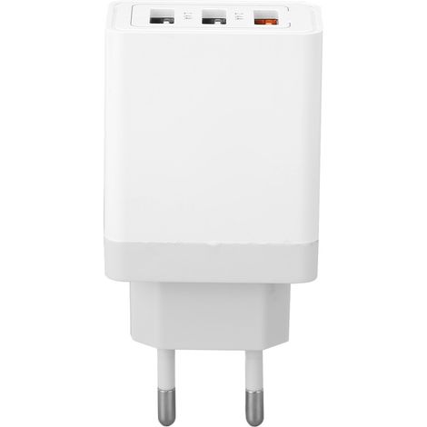 Chargeur mural USB 3.0 30 W QC3.0 à charge rapide, adaptateur secteur 3 ports, prise UE 100-240 V pour téléphone et tablette (1/5)