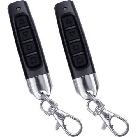 2pcs Telecommande Universelle Portail, Codes Fixes et Codes d'apprentissage, Clonage Télécommande 433 MHz, Adaptée aux Portes de Garage, Télécommande Universelle sans Fil Porte clés Duplicateur (1/4)