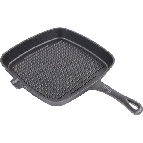 Ce plat à four carré en fonte, avec son design ergonomique, sa longue poignée et son bec verseur pratique, est idéal pour la maison, le camping et les restaurants. Parfait pour la maison, le camping e (1/5)