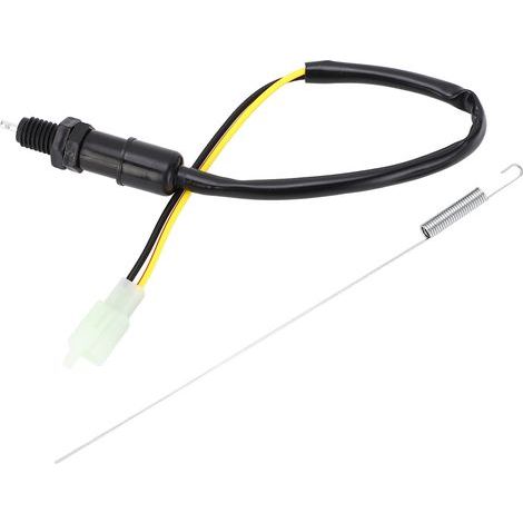 Interrupteur de feu stop arrière pour moto, avec Kit de ressorts, 2 fils, connexion sécurisée de 400mm de Long, universel, adapté pour ATV (1/5)