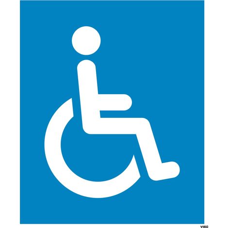 Signe tactile RS PRO, Bleu, Blanc, PVC Etiquette ( Prix pour 1 )
