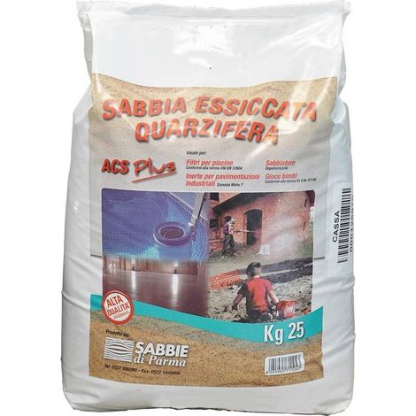 SABBIA QUARZIFERA ESSICCATA kg 25 c.a.
