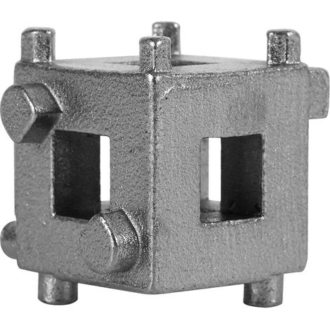 Kit de repousse de piston de frein arrière pour voiture, outil de rétraction en cube, adaptateur d'étrier argenté (1/5)