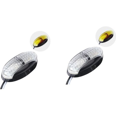 Lot de 2 Clignotants Led à Économie Dénergie pour Camion Feux Latéraux Anti-poussière 2 Pièces