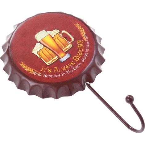 Crochet Mural en Fer Forgé Capsule de Bouteille de Bière T-51207 (1/5)