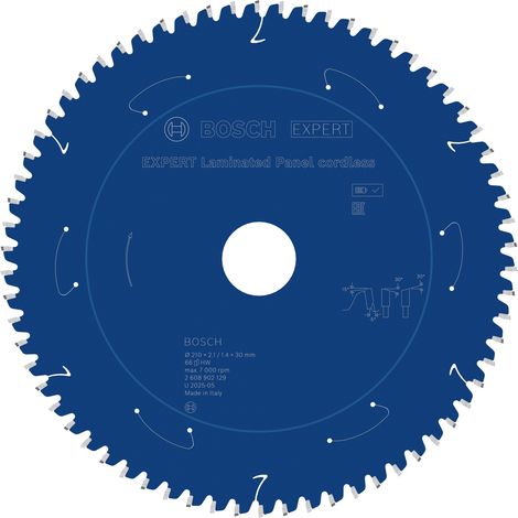 Bosch EXPERT Laminated Panel Circular Saw Blade 210 x2.1/1.4x30mm T66 2608902129 (1/5)