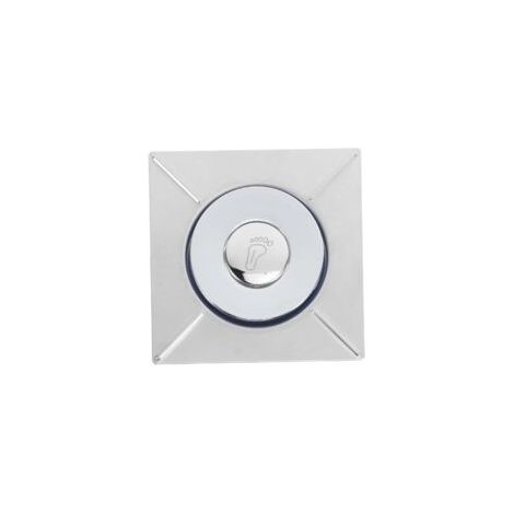 Couvercle de drain désodorisant de drain de plancher Bouchon de vidange Drague de tuyau de vidange de machine à laver Panier de vidange d'égout Filtre Acier inoxydable, noyau en cuivre, argent (1/5)