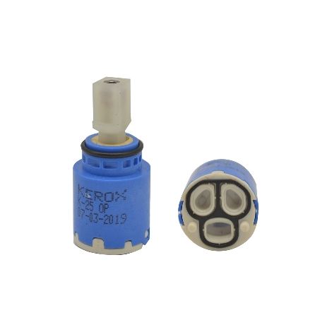 Cartuccia miscelatore diametro 25 mm con uscita laterale per rubinetti quadro 9x9 DH