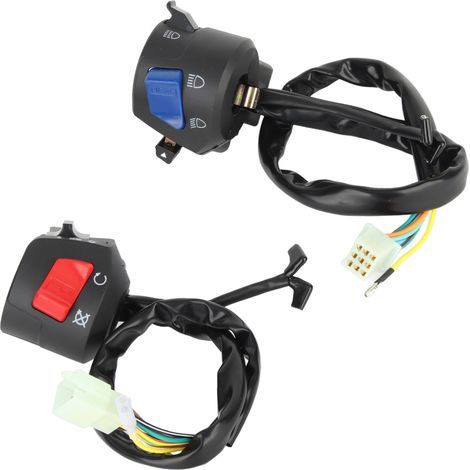 Linker und rechter Lenkerschalter für 7/8-Zoll-Lenker mit Hupen- und Zündsteuerung