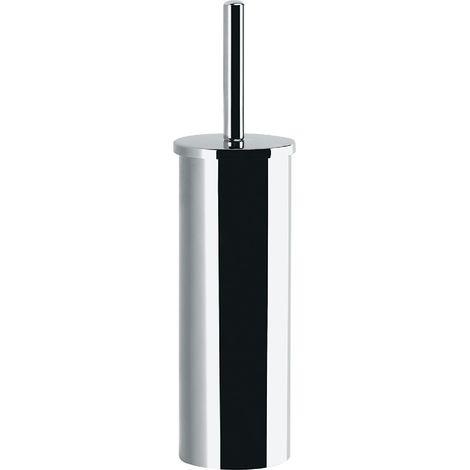 Porta scopino wc da appoggio in acciaio inox cromato modello tonga dim. cm (lxpxh): 9x9x37,7 - cromato GEDY (1/4)