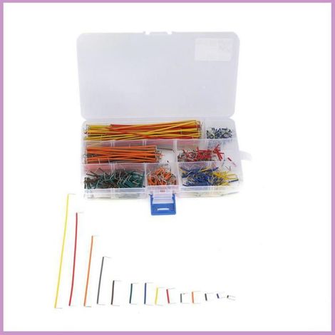 560pcs Fil de raccordement, Préfabriqué angle droit, Sans soudure, Kit électronique pour planche à pain (1/5)