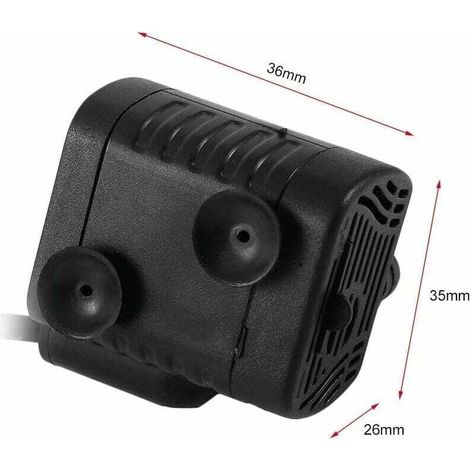 Pompe à eau ultra-silencieuse 48GPH [180L / H] 3W, petit aquarium, bassin à poissons, tortue, animaux aquatiques, sculpture, jardin, bateau en mouvement, bassin, fontaine, pompe à aquarium de table. (1/4)