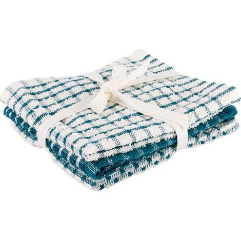 Los 3 Reinigungstücher 30 x 30 cm Grünfeder - Stoff - Cosy & Trendy