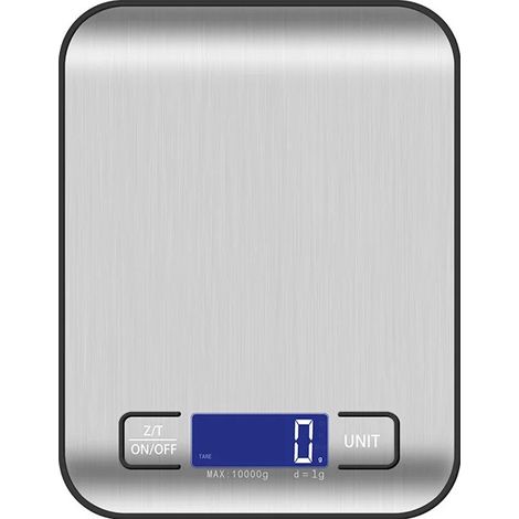 Balance de cuisine numérique 5 kg avec cuillère doseuse, écran LCD en acier inoxydable, balance multifonctionnelle pour la pâtisserie et la cuisine, accessoires de cuisine pour la maison (1/5)