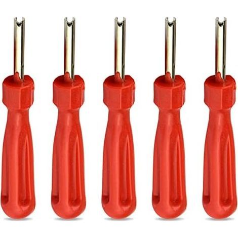 Valve core removal tool – Tire repair tools for long-term use, tire stem, single-head motorcycle tools - 5 pieces (1/5)