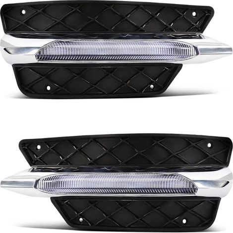 Feux de jour à LED pour Mercedes-Benz Classe C W204 C250 C300 C350 Sport (2011-2014), feux antibrouillard avant. (1/4)