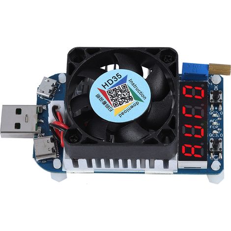 Testeur de batterie de décharge avec résistance de charge électronique USB HD35 (5 A/35 W) (1/5)