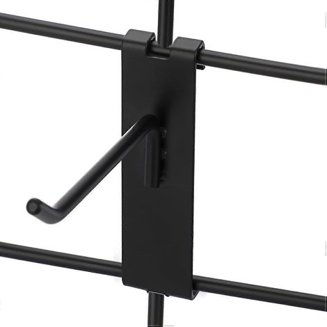 Packung mit 15 Metallhaken (10 cm) für Drahtgitter, gewerbliche Haken mit Kerben für Geschäfte, Garagen, Ausstellungen und Werkstätten (1/5)