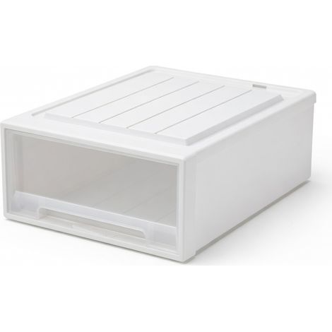 Boîte de rangement tiroir plastique transparent 53 x 30 x 23 (1/5)