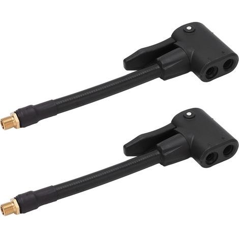 Adaptateur de gonflage de pneu de voiture, valve, embout de pompe, connecteur fileté pour voitures, motos et vélos- (1/5)