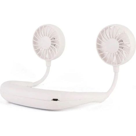 Tragbarer Nackenventilator für Sport, batteriebetrieben und per USB aufladbar, ultraleise mit 3 Geschwindigkeitsstufen für persönliche Kühlung, Reisen, Fitness und Aktivitäten. (1/5)