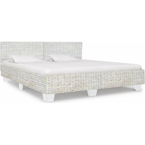 Lit Gris Rotin naturel 180x200 (1/5)