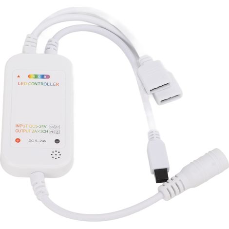 Contrôleur de gradation pour ruban LED avec télécommande RGB, réglage de la luminosité et de la couleur pour éclairage LED KTV/Musique. (1/5)