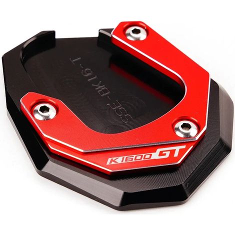 (Rouge-K1600GT) Compatible avec BMW K1600B K1600GT K1600GTL K1600 B GT GTL 2017-2022 2023 Béquille latérale CNC, extension, support, porte-clés maxpower (1/4)