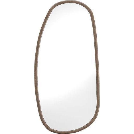 Miroir organique en bois d'hévea - L. 58 x H. 130 cm - MEIXI