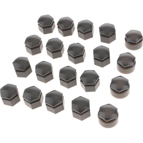 20 Pièces Gris écrou De Roue Pneu Vis Cache-poussière 22mm Pour Q7 (1/5)