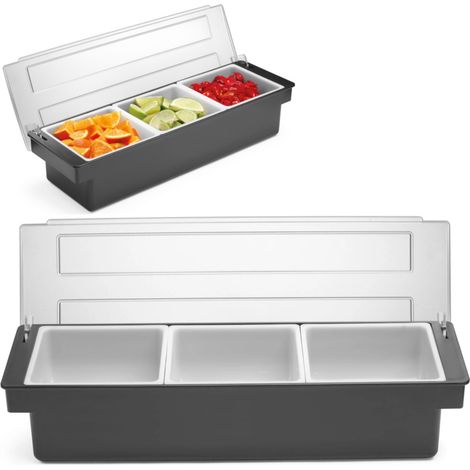 Barkeeper-Behälterorganizer für Cocktailzusätze – 3 Einsätze (1/3)