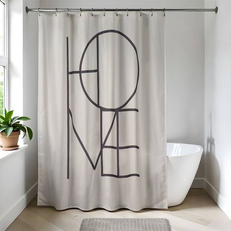 Luna2 Duschvorhang 180x200 cm beige