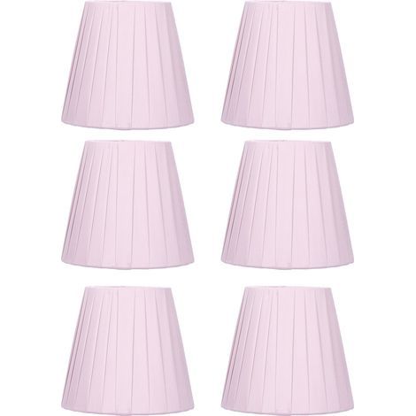 6 abat-jour en tissu pour lustre, cache-lampe mural à clipser, design moderne et simple, décoration pour la maison (1/5)