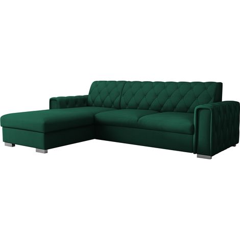 Canapé d'angle Columbus 203, Kronos 19, Disponible, 267x185x85cm, 0