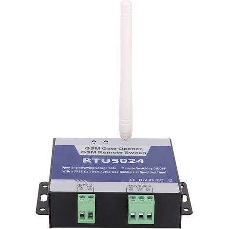 RTU5024 GSM-Relais-Schalter für drahtlose Tor- und Garagentorfernbedienung DC 9-36V (1/5)