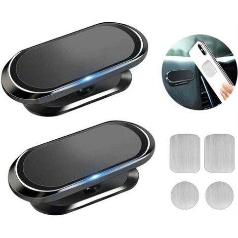 Support Telephone Voiture Magnetique, Porte Téléphone Voiture Aimanté, Aimant Telephone Voiture, Rotation 360° Support de Voiture Magnétique, Compatible avec iPhone/Samsung/Huawei/XIAOMI etc. TR (1/4)