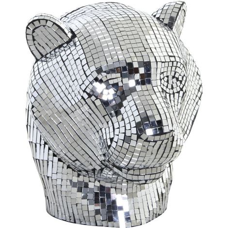 DKD Home Decor Léopard Argenté Figurine Décorative (1/3)