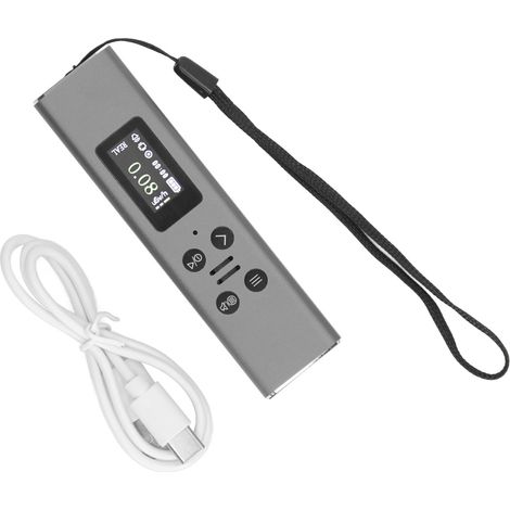 Compteur Geiger rechargeable par USB avec écran TFT HD, 400 mAh, détecteur de radiations nucléaires pour la maison (argent). (1/5)
