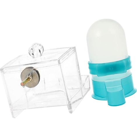 Abreuvoir et Distributeur de Nourriture Automatique pour Poules de Gamelle Transparente et Boîte Alimentation Facile à Nettoyer (1/5)