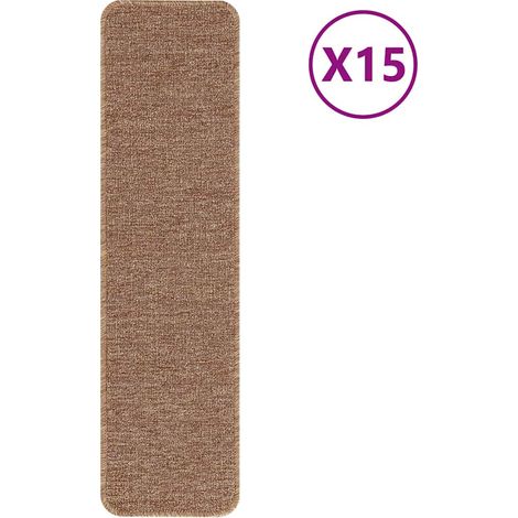 Maison Exclusive - Tapis Antidérapants pour Escaliers 15 pièces 75 x 20 cm Jaune (1/5)