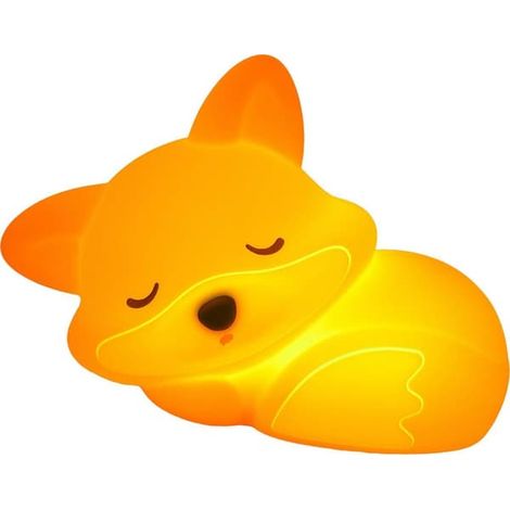 Lampe de chevet en silicone en forme de renard - intensité réglable, minuterie, commande tactile, jolie décoration de chambre (1/5)