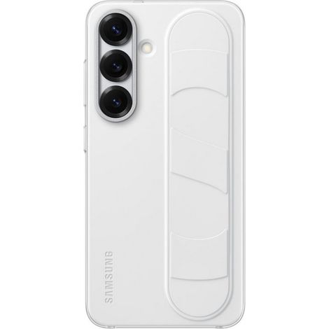 Case - Samsung - Galaxy S25 - White - Stand Function - Integrated Strap