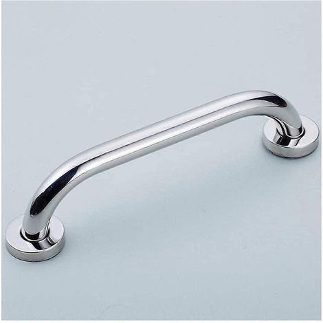 63 cm langer, silberner Haltegriff mit rutschfestem Griff, Wandhalterung für Bad und Dusche (1/5)