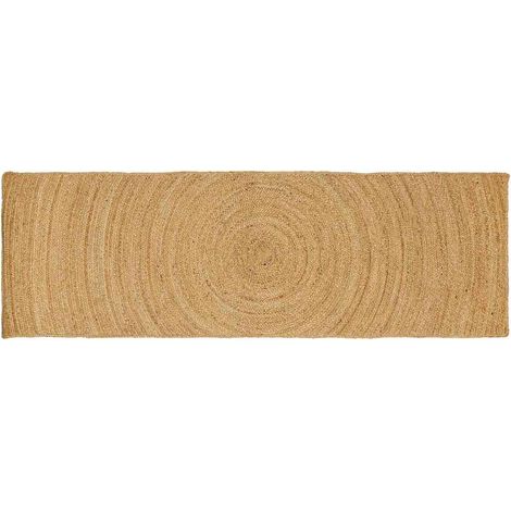 vidaXL Tappeti per area Naturale 80 x 200 cm Juta