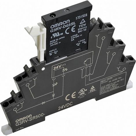 Relè slim statico Ø6mm OMR G3RVSR500D DC24 rilevamento remoto comando