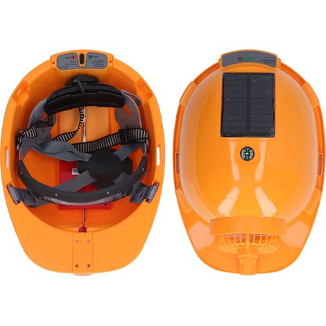 Casque à ventilateur solaire intégré, casque de climatisation intelligent, casque de protection solaire pour l'été. (1/5)
