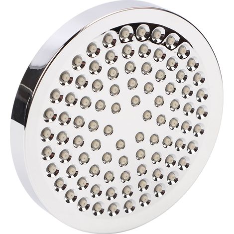 Pommeau de douche rond de 15 cm (6 pouces) avec haute pression et finition chromée pour la maison (1/5)